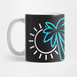 Tropical Summer Beach Icon Mug